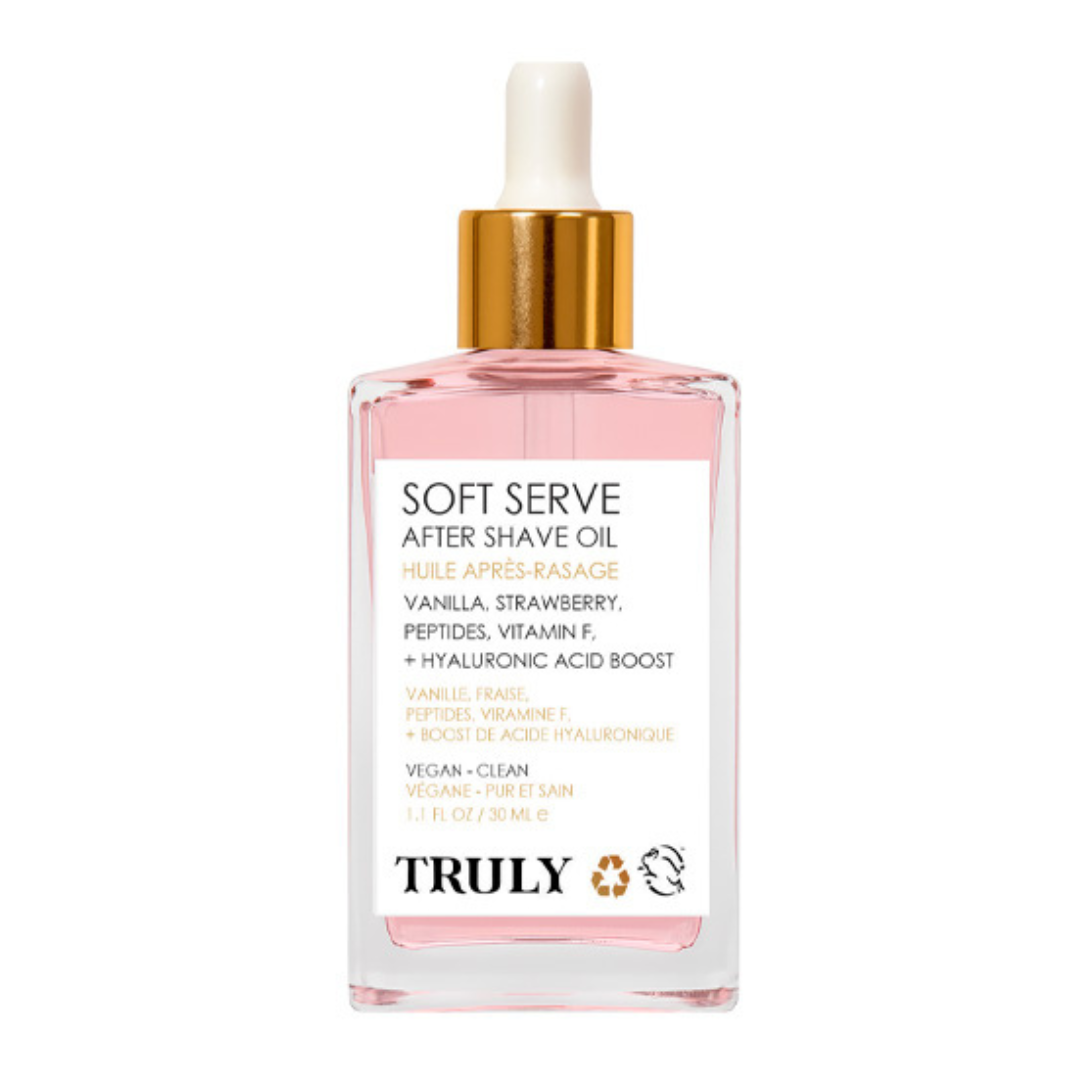 Soft Serve Truly – El sérum post-afeitado que calma, hidrata y renueva tu piel.