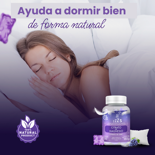 Duerme mejor, relájate más y despídete del estrés con las Gomitas de Citrato de Magnesio 🍃