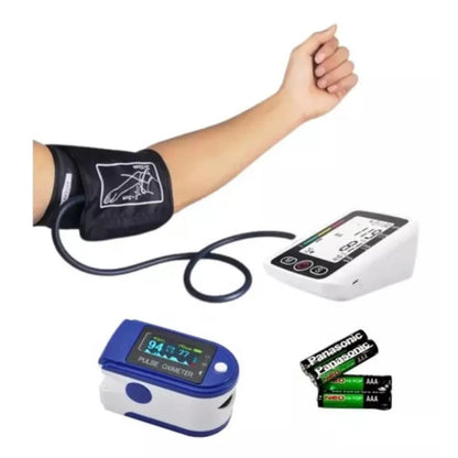 ¡Monitorea tu salud desde casa con precisión profesional! Kit Tensiometro + Oxímetro Digital