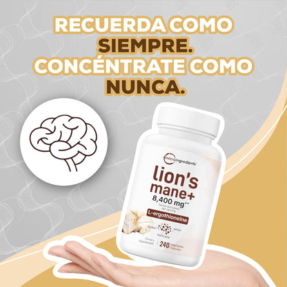 ¡Activa tu mente y enfócate como nunca antes con LION’S MANE+!